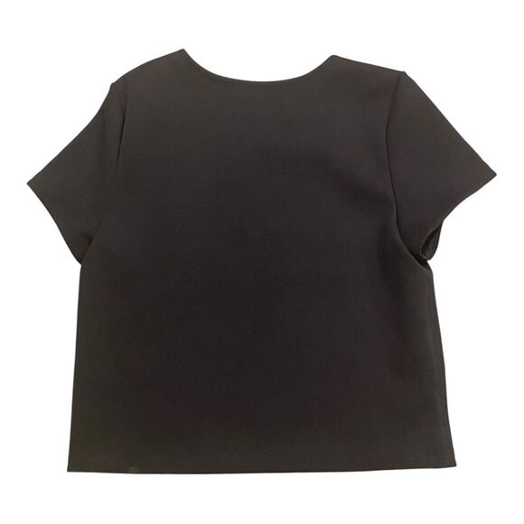 Lululemon Shaped Short Sleeve Solid Black Size 4 - Picture 6 of 7